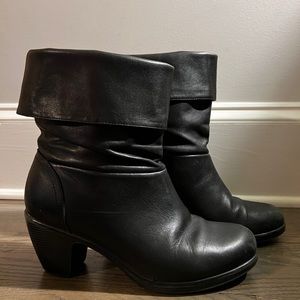 Dansko Bobbi Leather Boots Black size 8 / 38